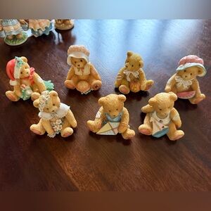 7 Cherished Teddies Calendar Month Bears 1993